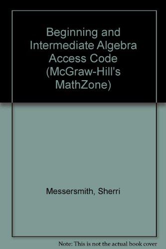 Book MathZone Student Access Card t/a Beginning and Intermediate Algebra (McGraw-Hill's MathZone) free
