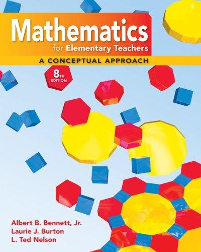 Book Student's Solutions Manual to accompany Mathematics for Elementary Teachers, A Conceptual Approach free