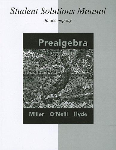 Book Student Solutions Manual for Prealgebra free