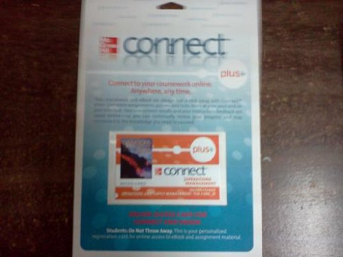 Book Connect Plus Access Card To Accompany Operations And Supply Management: The Core free