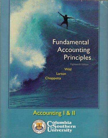 Book Fundamental Accounting Principles, 18th Edition (Accounting I & II, Columbia Southern University) free
