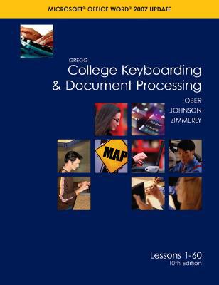 Book Gregg College Keyboarding & Document Processing (GDP), Word 2007 Update, Kit 1, Lesson 1-60 w/Home Software 2.0 free