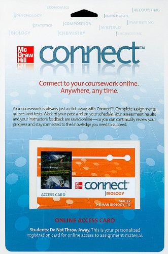 Book Connect Access Card Human Biology (McGraw Hill Connect (Access Codes)) free