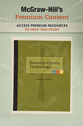 Book Business Driven Technology Premium Content Card 4th Edition free