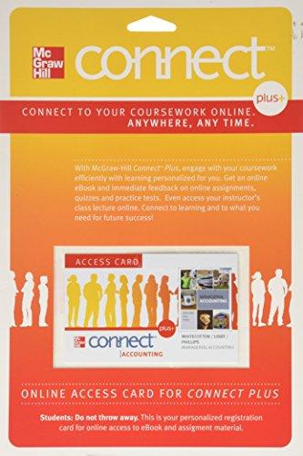 Book Connect Accounting Plus Card to accompany Managerial Accounting (McGraw Hill Connect (Access Codes)) free