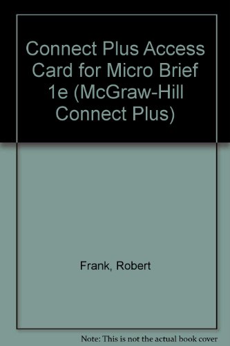 Book Connect Plus Access Card For Micro Brief 1e (mcgraw-hill Connect Plus) free