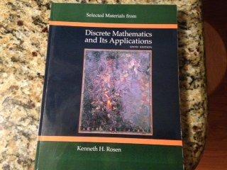 Book Selected Materials From Discrete Mathematics And Its Applications Sixth Edition free