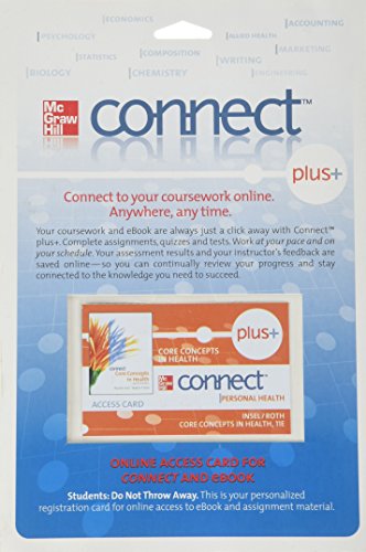 Book Connect Plus Personal Health Access Card for Core Concepts in Health free