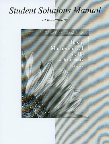 Book Student Solutions to accompany Manual Basic Math Skills with Geometry free