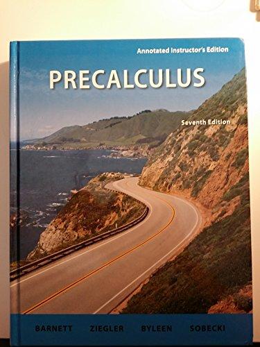 Book Precalculus, Seventh Edition, Annotated Instructor's Edition free