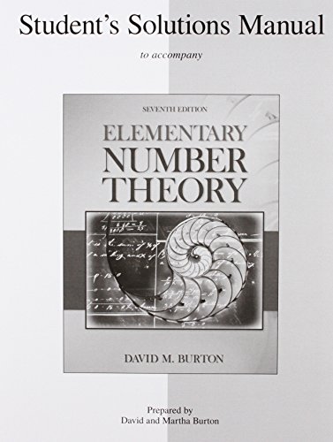 Book Student's Solutions Manual Elementary Number Theory free