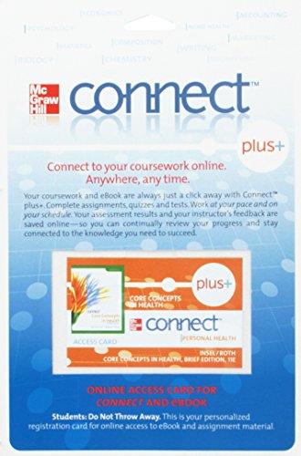 Book Connect Plus Personal Health Access Card for Core Concepts in Health, Brief free