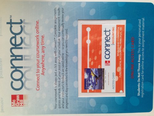 Book Connect card to accompany Fundamental Accounting Principles 19e free