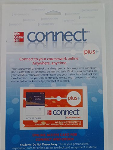 Book ConnectPlus card to accompany Financial and Managerial Accounting 3e free