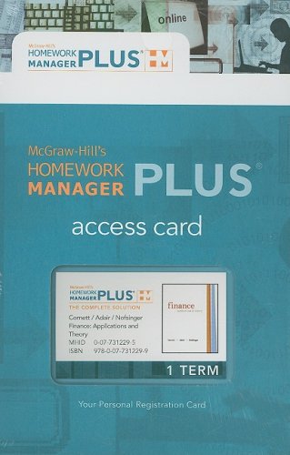 Book Hm Plus Access Card (mcgraw-hill's Homework Manager Plus) free