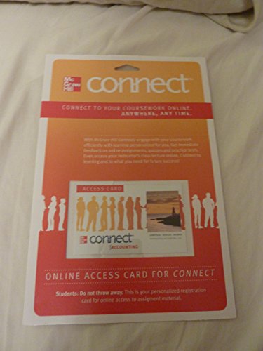 Book Connect Accounting with LearnSmart 1 Semester Access Card for Managerial Accounting free