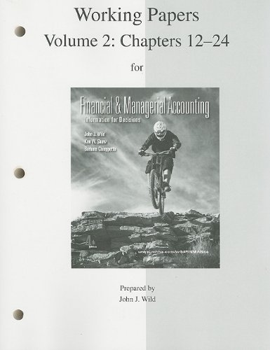 Book Working Papers, Vol.2 for Financial and Management Accounting free