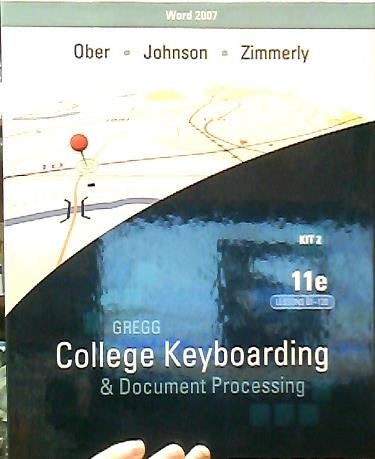Book Title: GREGG COLLEGE KEYBOARDING KIT 2,61-120 free