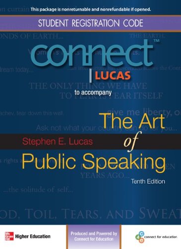 Book Connect Public Speaking 1 Semester Access Card for The Art of Public Speaking free