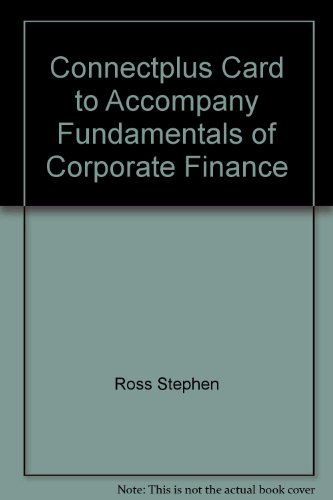 Book ConnectPlus card to accompany Fundamentals of Corporate Finance free