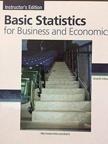 Book Basic Statistics for Business and Economics Instructor's Edition free