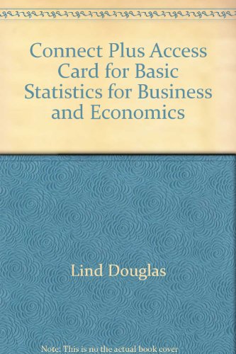 Book Basic Statistics for Business and Economics Connect Plus Access Card free