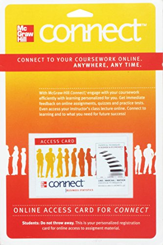 Book Connect Access Card for Statistical Techniques in Business and Economics free