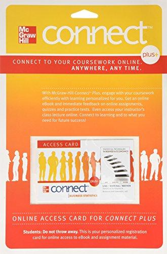 Book Statistical Techniques in Business and Economics Connect Plus Access Card: free
