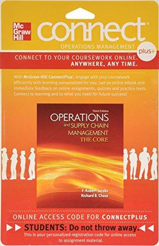 Book Connect 1-Semester Access Card for Operations & Supply Chain Management: Core 3e free