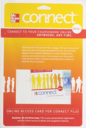 Book Connect Plus Access Card for Operations and Supply Chain Management free