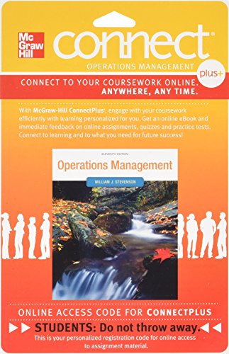 Book Connect Plus OM 1 sem Access Card for Operations Management 11e free