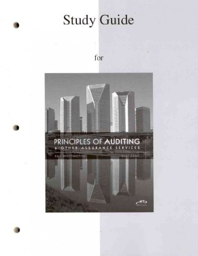 Book Student Study Guide to accompany Principles of Auditing and Other Assurance Services free
