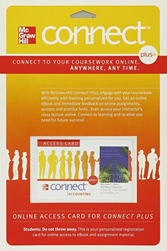 Book Financial and Managerial Accounting Connect Plus Access Card: free