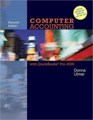 Book Computer Accounting with QuickBooks Pro 2009 with Student Data Files & QuickBooks Trial Software free