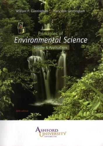 Book Principles of Environmental Science Inquiry & Applications (Ashford University) free