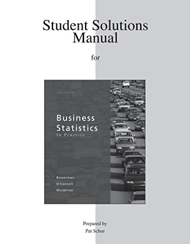 Book Student Solutions Manual for Business Statistics in Practice free