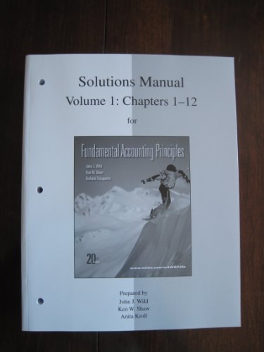 Book Solutions Manual Vol 1 For Fap Volume 1 (ch 1-12) free