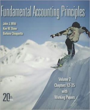 Book Fundamental Accounting Principles Volume 2 (CH 12-25) softcover with Working Papers free