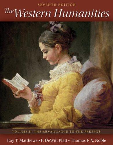 Book The Western Humanities Volume 2 free