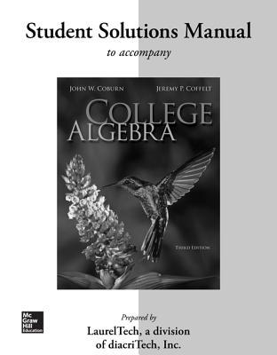 Book Student Solutions Manual for College Algebra free
