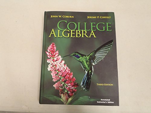 Book College Algebra, Annotated Instructor's Edition free