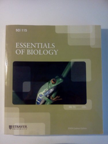Book Sci 115 Essentials of Biology-Strayer University free