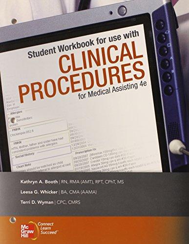 Book Student Workbook for use with Clinical Procedures for Medical Assisting free