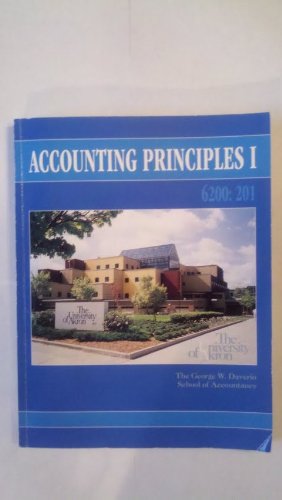 Book Accounting Principles I 6200:201, Custom Edition for the University of Akron (Selected material from free