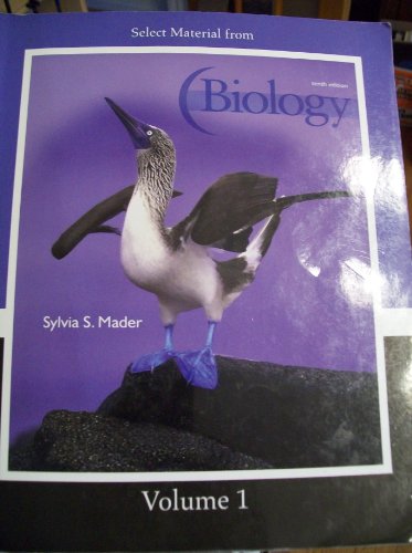 Book Select Material From Biology Tenth Edition Volume 1 (Volume 1) free