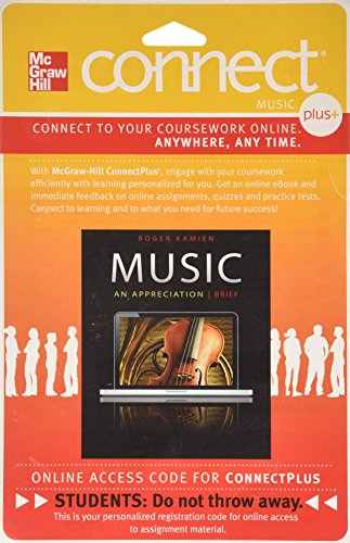 Book Connect Plus Access Code for Music: An Appreciation Brief 7e free