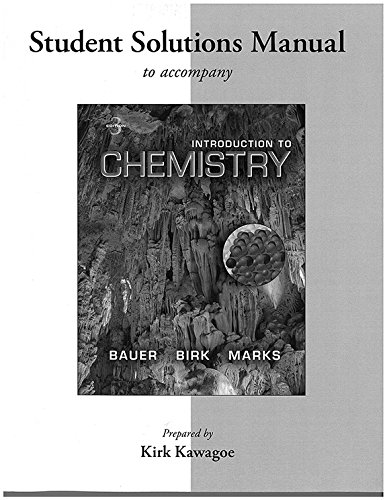 Book Student's Solutions Manual for Introduction to Chemistry free