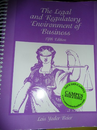 Book The Legal and Regulatory Environment of Business, 5e free