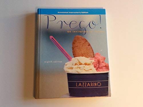 Book Prego: An Invitation to Italian (Annotated Inst. Ed.) free