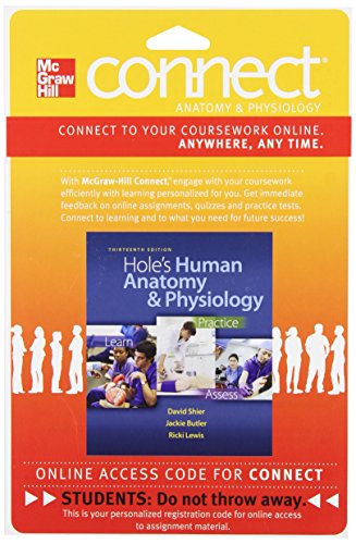 Book Connect with LearnSmart 2 Semester Access Card for Hole's Human Anatomy and Physiology free